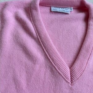 Pierre Cardin Pink V-Neck Sweater